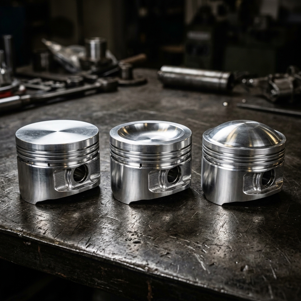 Understanding Piston Dome and Dish Volumes: How Crown Shape Controls Compression Ratio